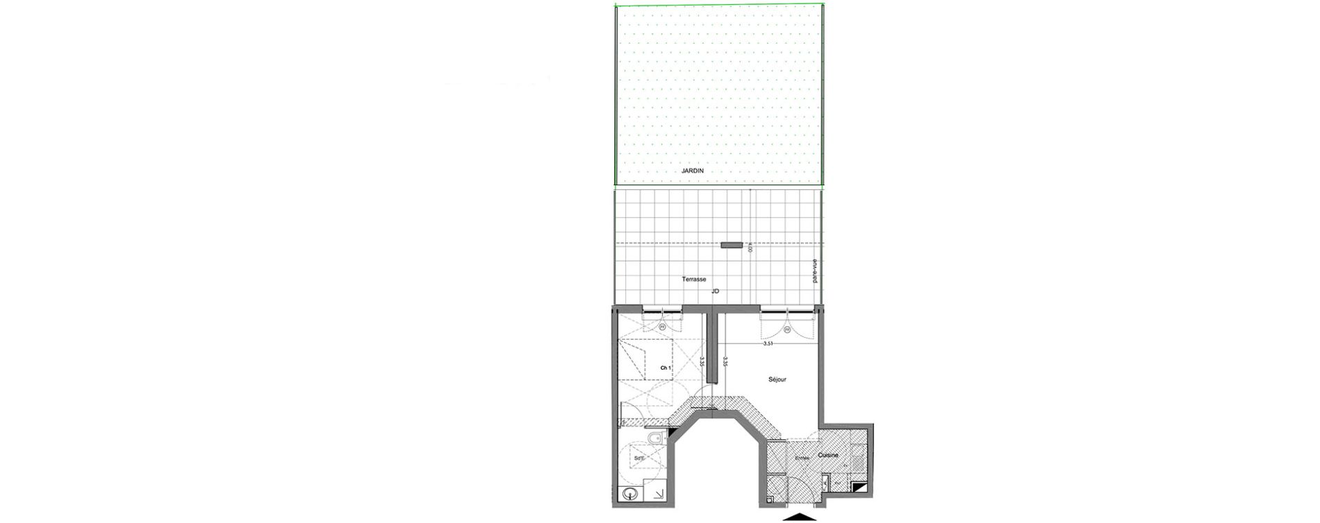 Appartement T2 de 37,50 m2 &agrave; Bormes-Les-Mimosas Centre