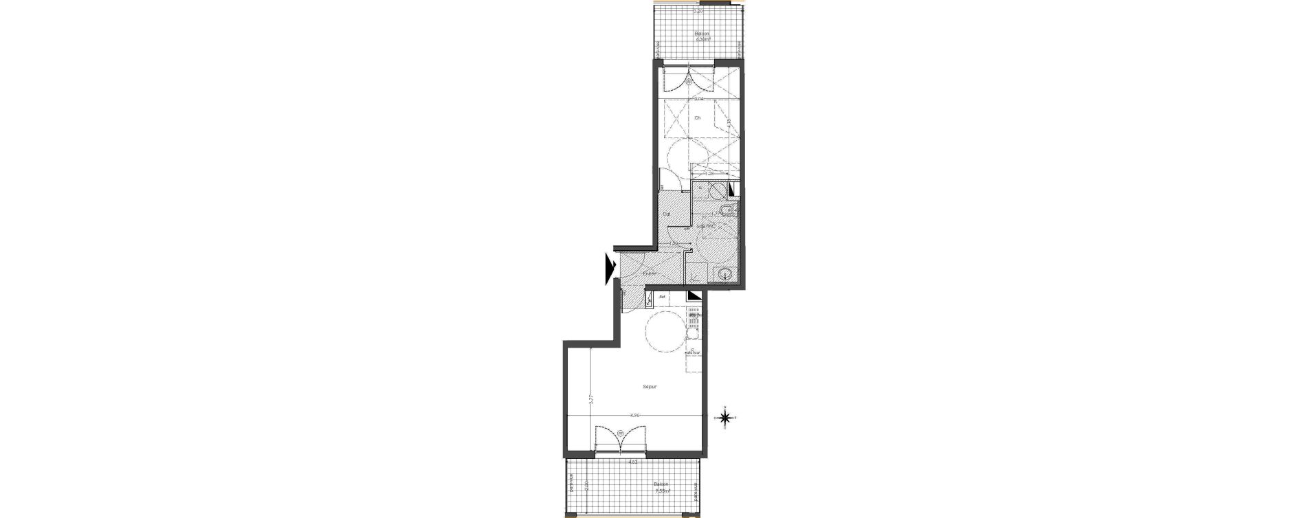 Appartement T2 de 49,80 m2 &agrave; Bormes-Les-Mimosas Centre