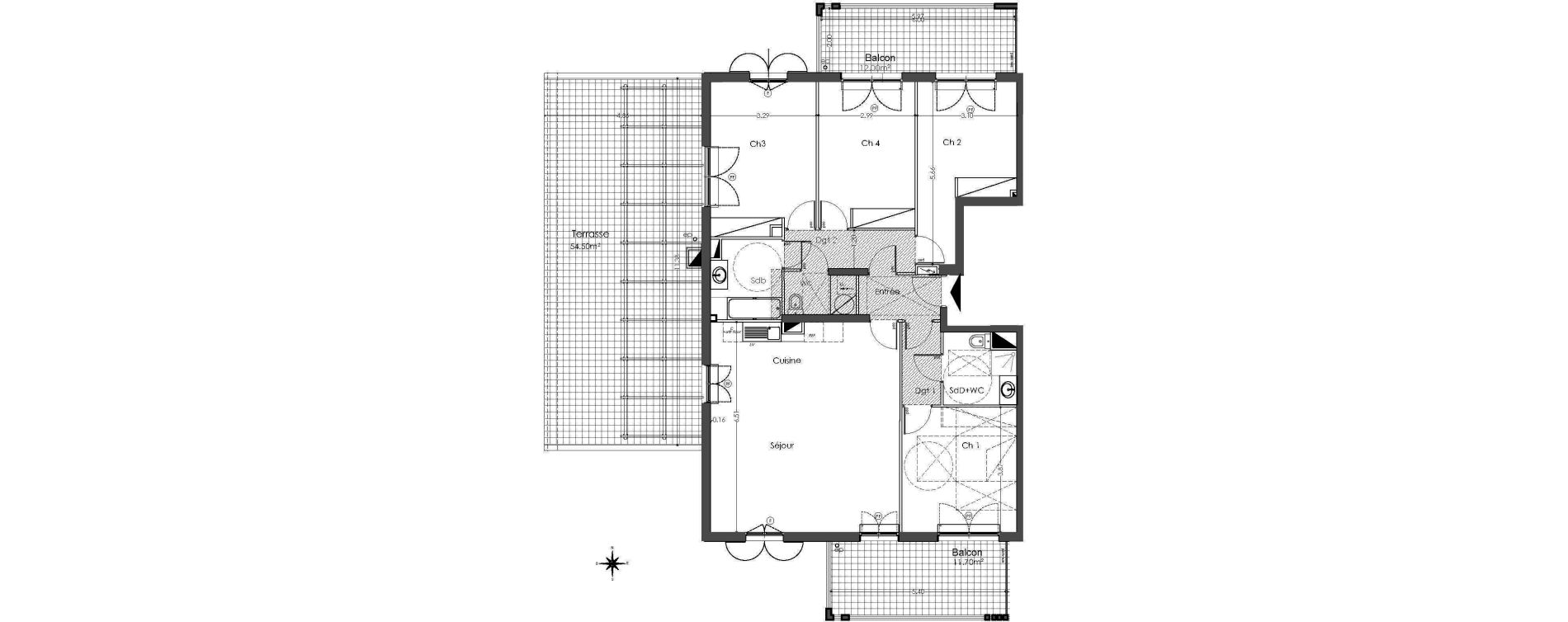 Appartement T5 de 118,85 m2 &agrave; Bormes-Les-Mimosas Centre