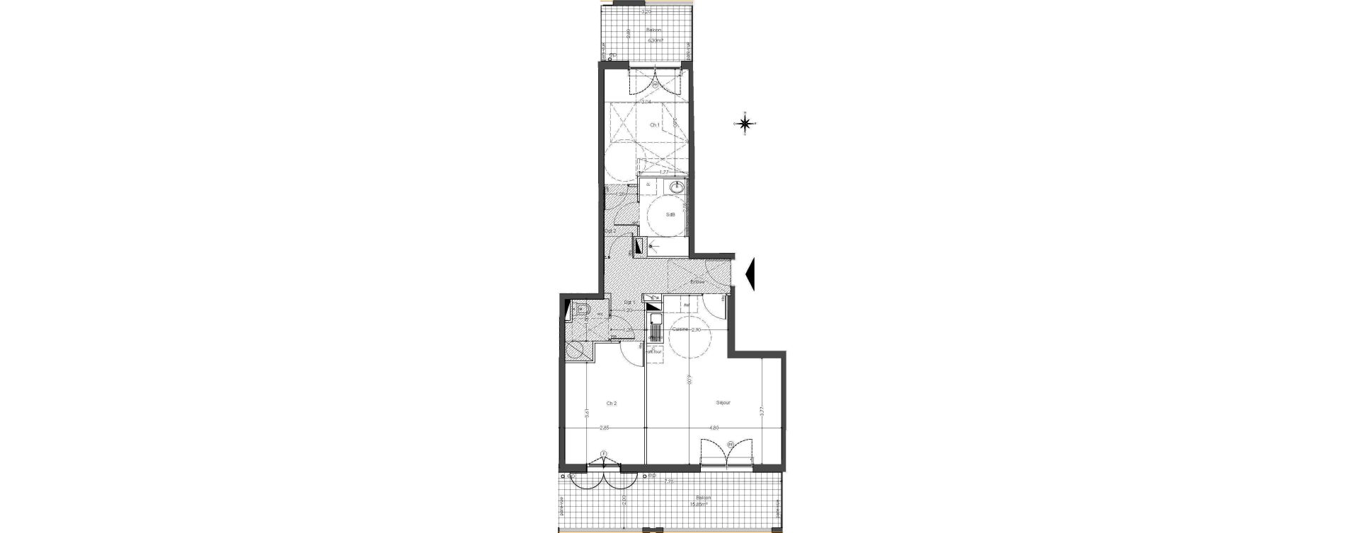 Appartement T3 de 65,90 m2 &agrave; Bormes-Les-Mimosas Centre