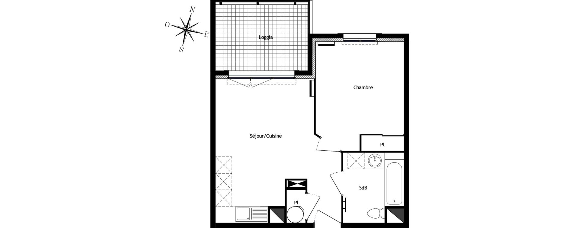 Appartement T2 de 38,58 m2 &agrave; Bormes-Les-Mimosas Centre