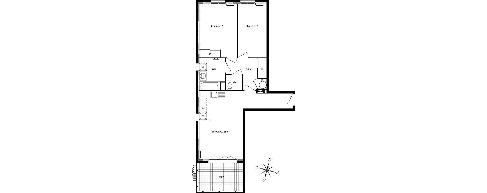 Appartement T3 de 64,88 m2 &agrave; Bormes-Les-Mimosas Centre