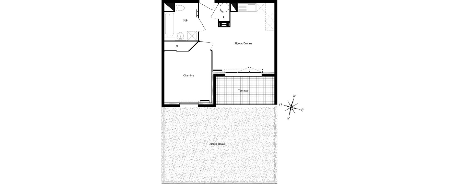 Appartement T2 de 37,54 m2 &agrave; Bormes-Les-Mimosas Centre