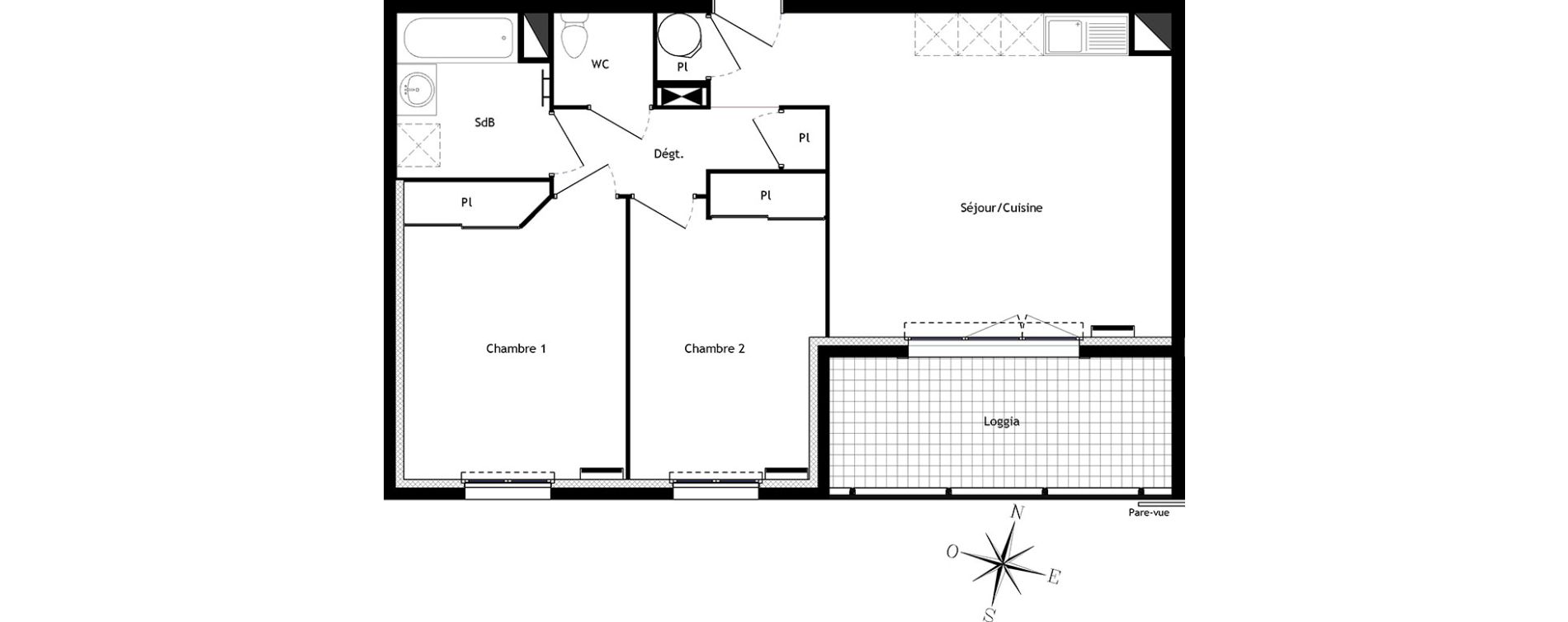 Appartement T3 de 58,72 m2 &agrave; Bormes-Les-Mimosas Centre