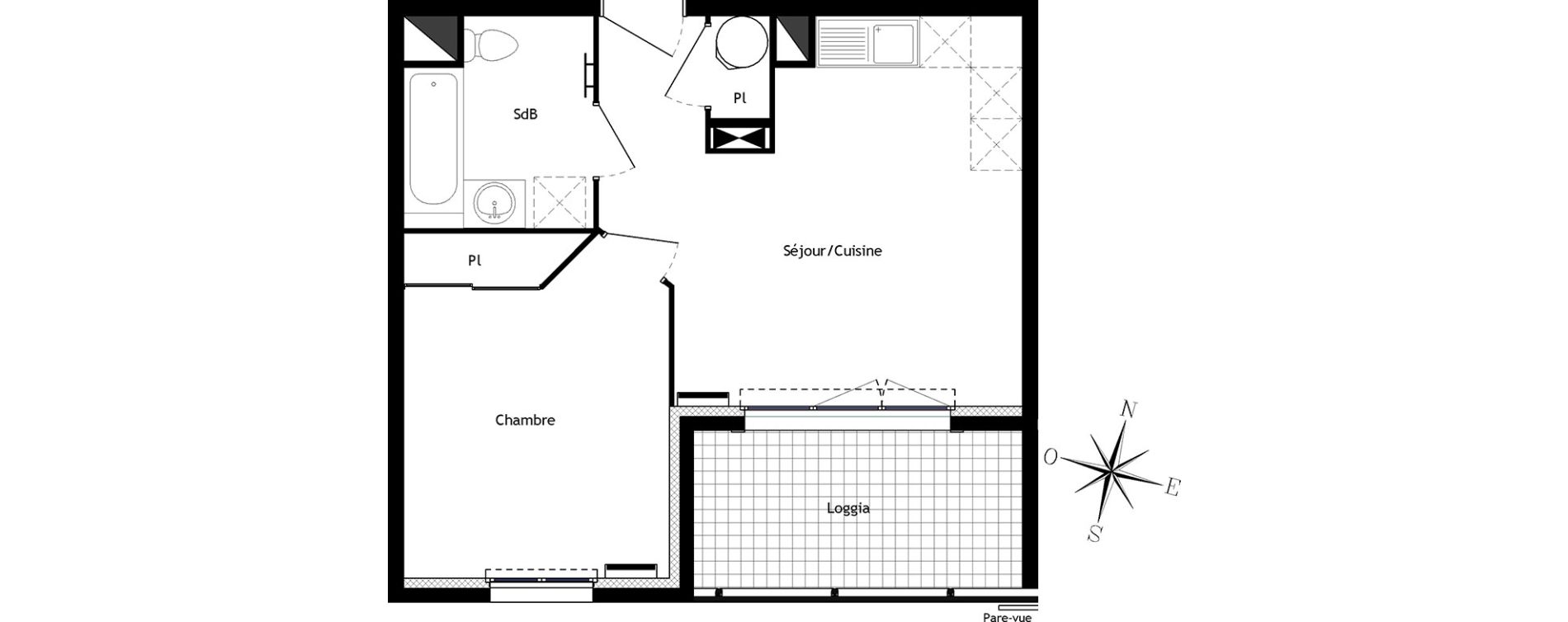 Appartement T2 de 37,54 m2 &agrave; Bormes-Les-Mimosas Centre