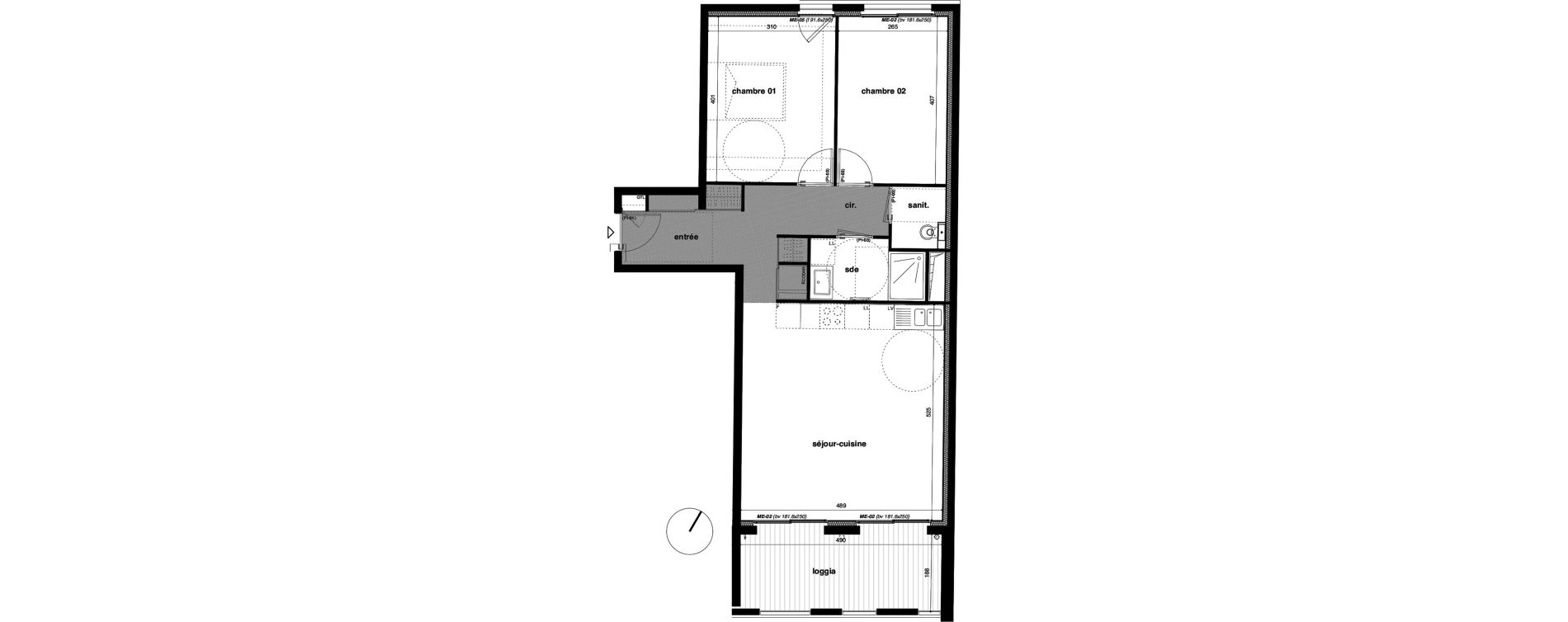 Appartement T3 de 66,37 m2 &agrave; Bormes-Les-Mimosas Le pin
