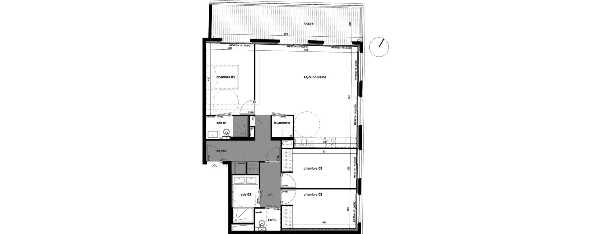 Appartement T4 de 84,09 m2 &agrave; Bormes-Les-Mimosas Le pin