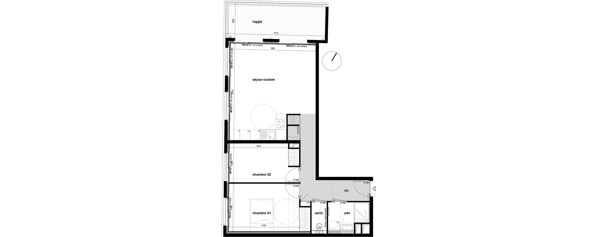 Appartement T3 de 62,34 m2 &agrave; Bormes-Les-Mimosas Le pin