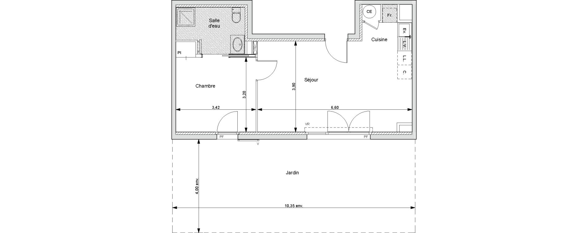 Appartement T2 de 45,30 m2 &agrave; Bormes-Les-Mimosas Bormes les mimosas le pin