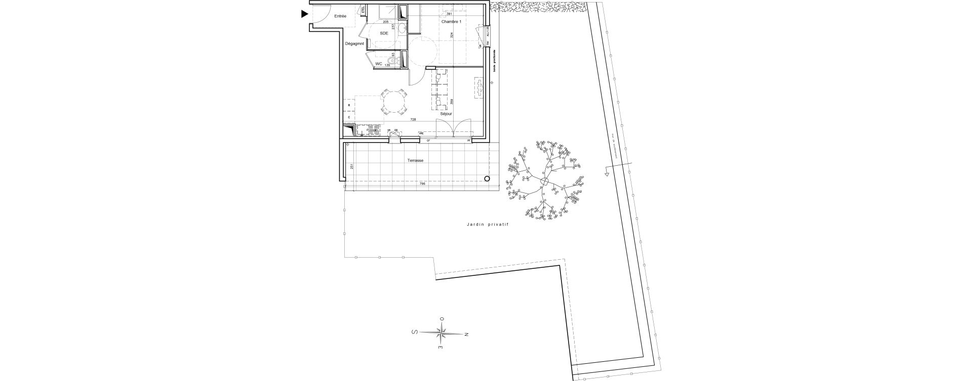 Appartement T2 de 50,25 m2 &agrave; Brignoles Centre