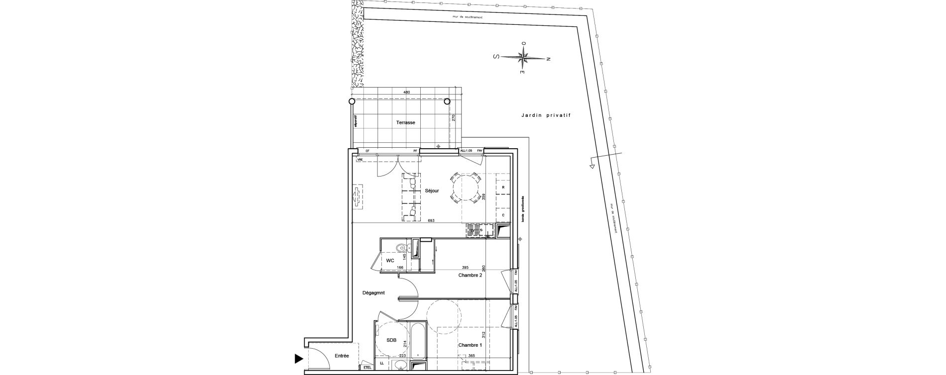 Appartement T3 de 64,95 m2 &agrave; Brignoles Centre