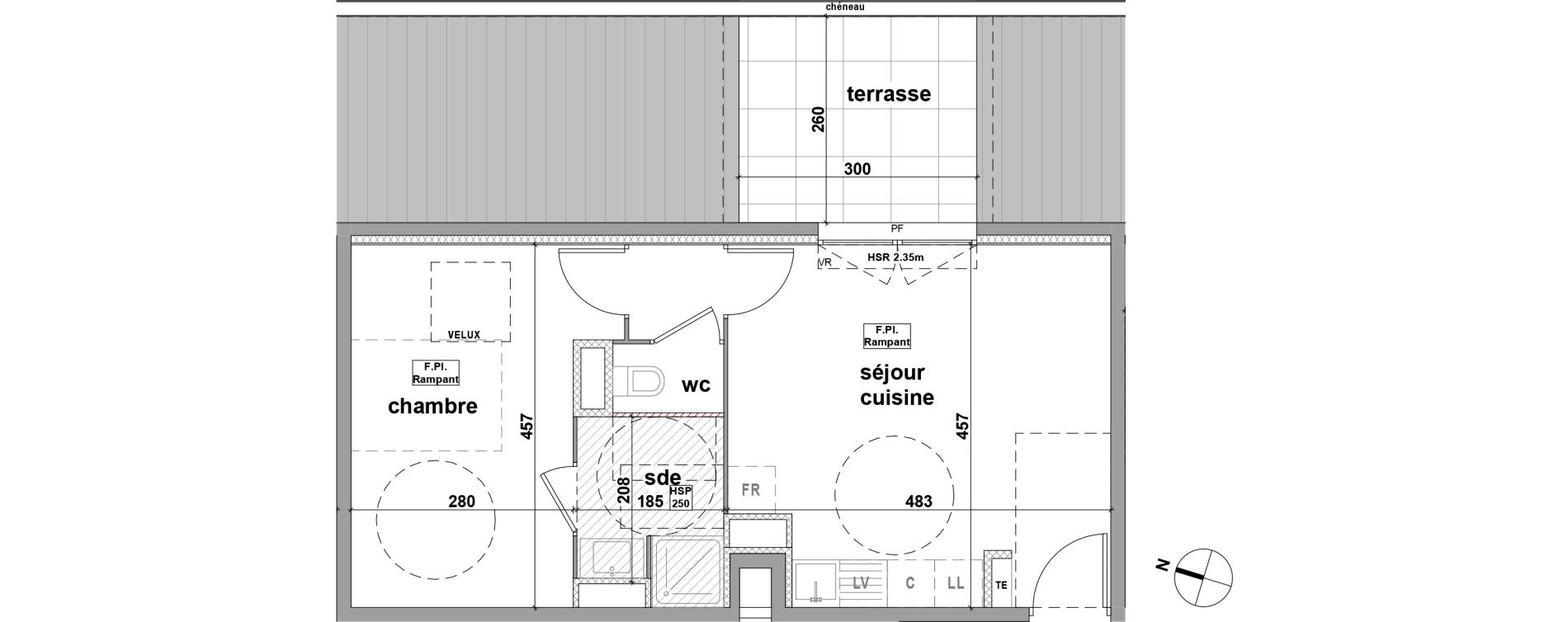Appartement T2 de 41,20 m2 &agrave; Brignoles Centre