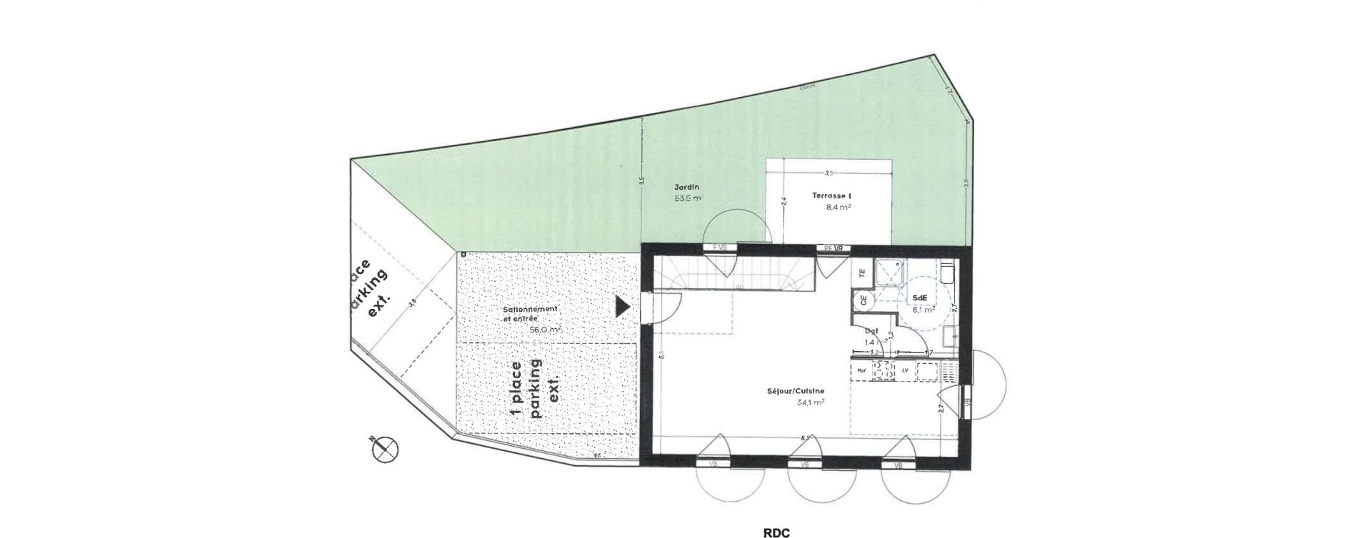 Duplex T5 de 112,90 m2 &agrave; Cavalaire-Sur-Mer Centre