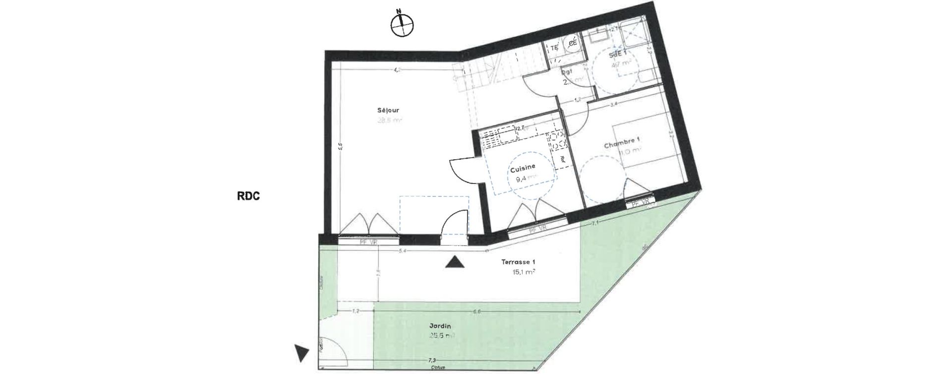 Duplex T4 de 86,00 m2 &agrave; Cavalaire-Sur-Mer Centre