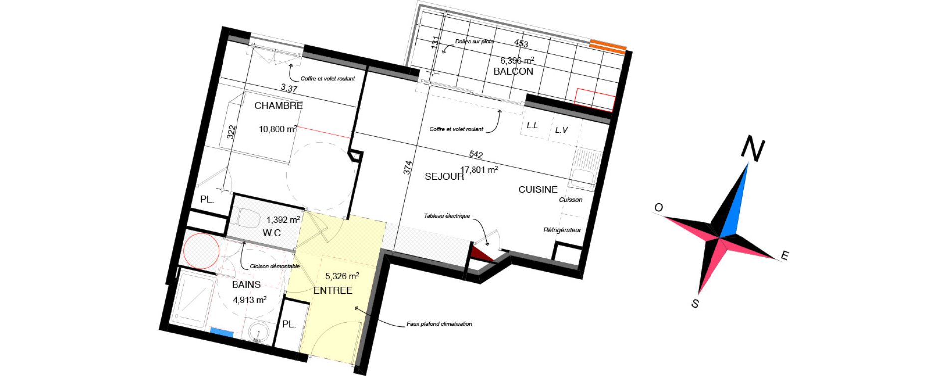 Appartement T2 de 40,23 m2 &agrave; Cavalaire-Sur-Mer Centre