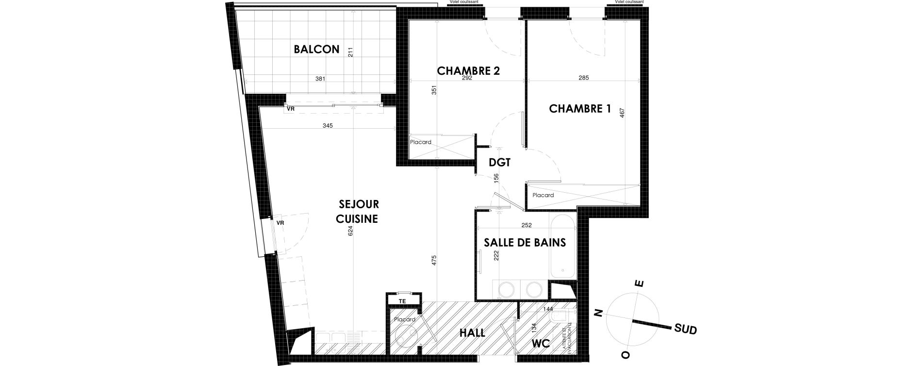 Appartement T3 de 61,29 m2 &agrave; Cogolin Fontvieille
