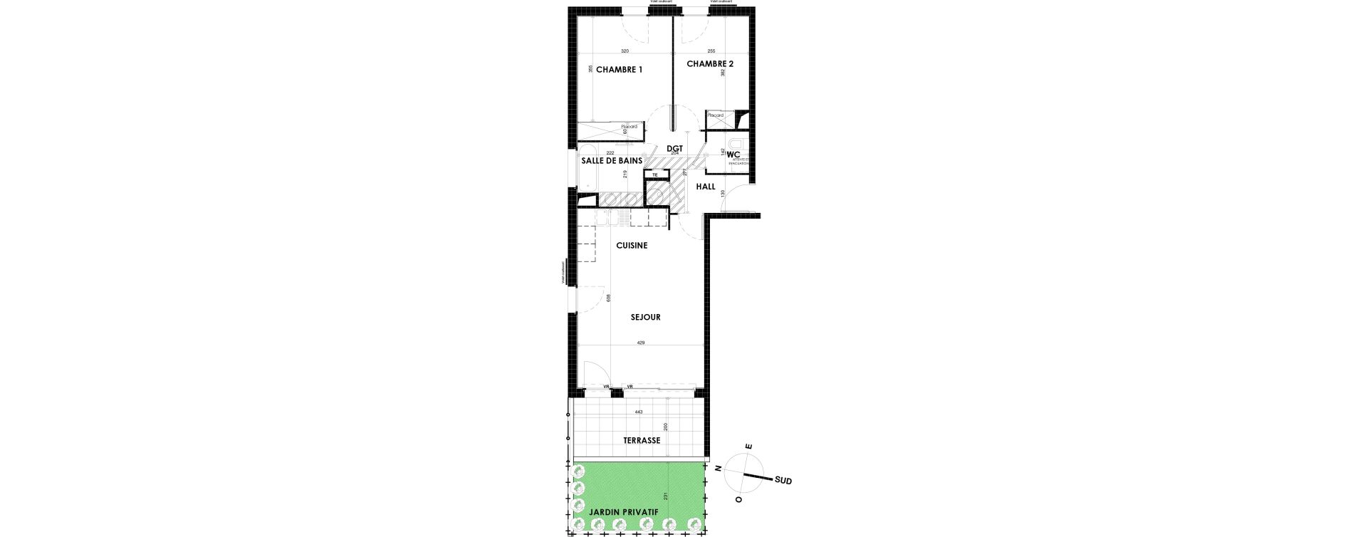 Appartement T3 de 62,03 m2 &agrave; Cogolin Fontvieille