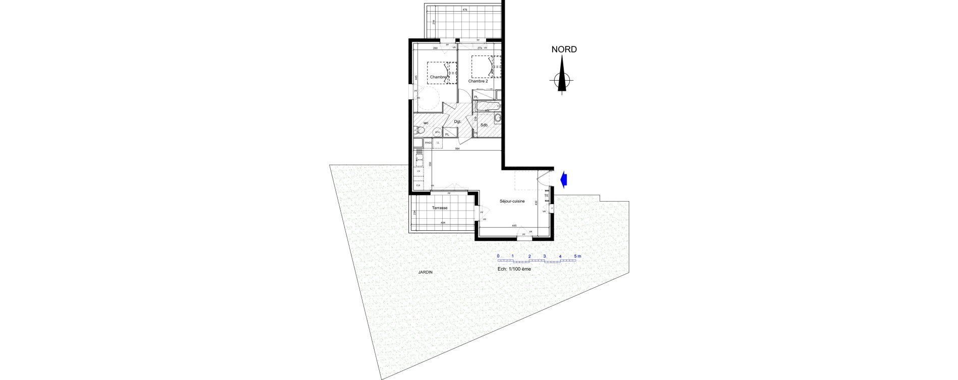 Appartement T3 de 68,33 m2 &agrave; Cogolin Centre