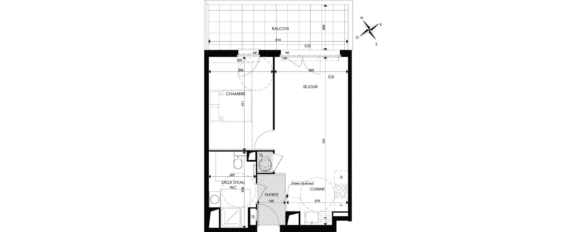 Appartement T2 de 43,18 m2 &agrave; Cogolin Centre