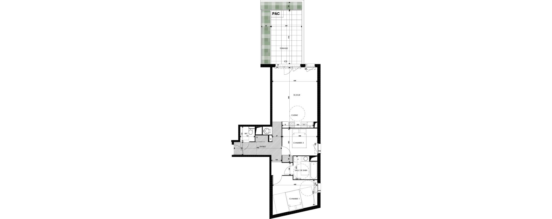 Appartement T3 de 66,75 m2 &agrave; Cogolin Centre