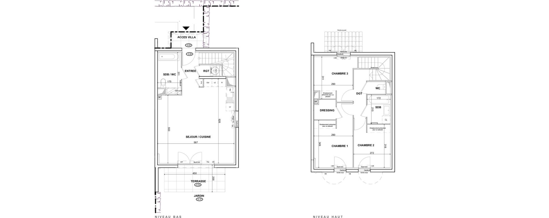 Villa T4 de 82,16 m2 &agrave; Cogolin Centre