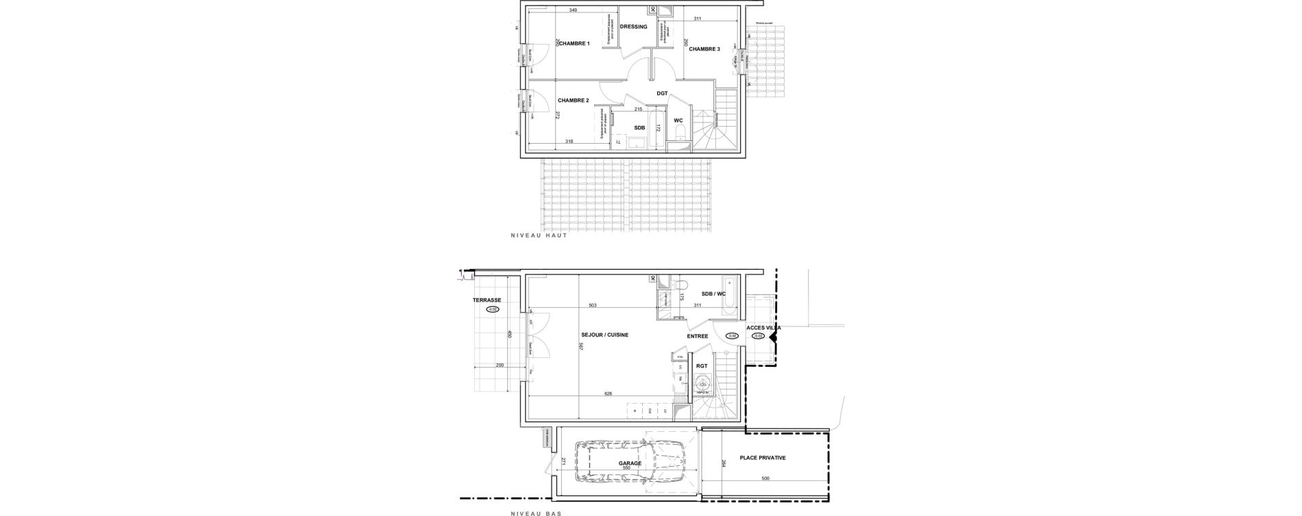 Villa T4 de 82,30 m2 &agrave; Cogolin Centre