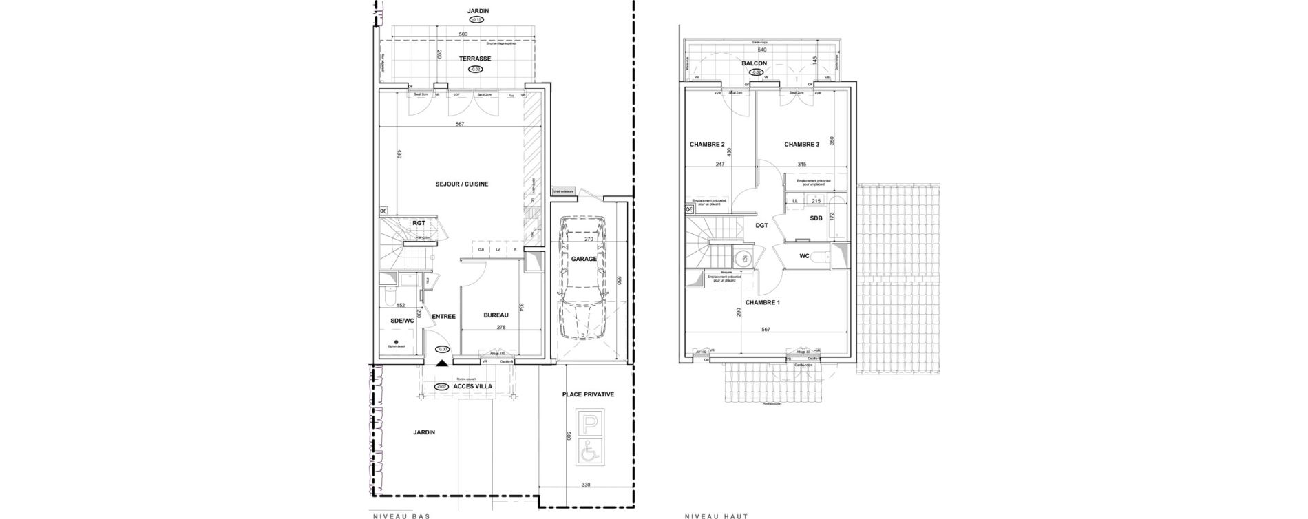 Villa T4 de 93,93 m2 &agrave; Cogolin Centre