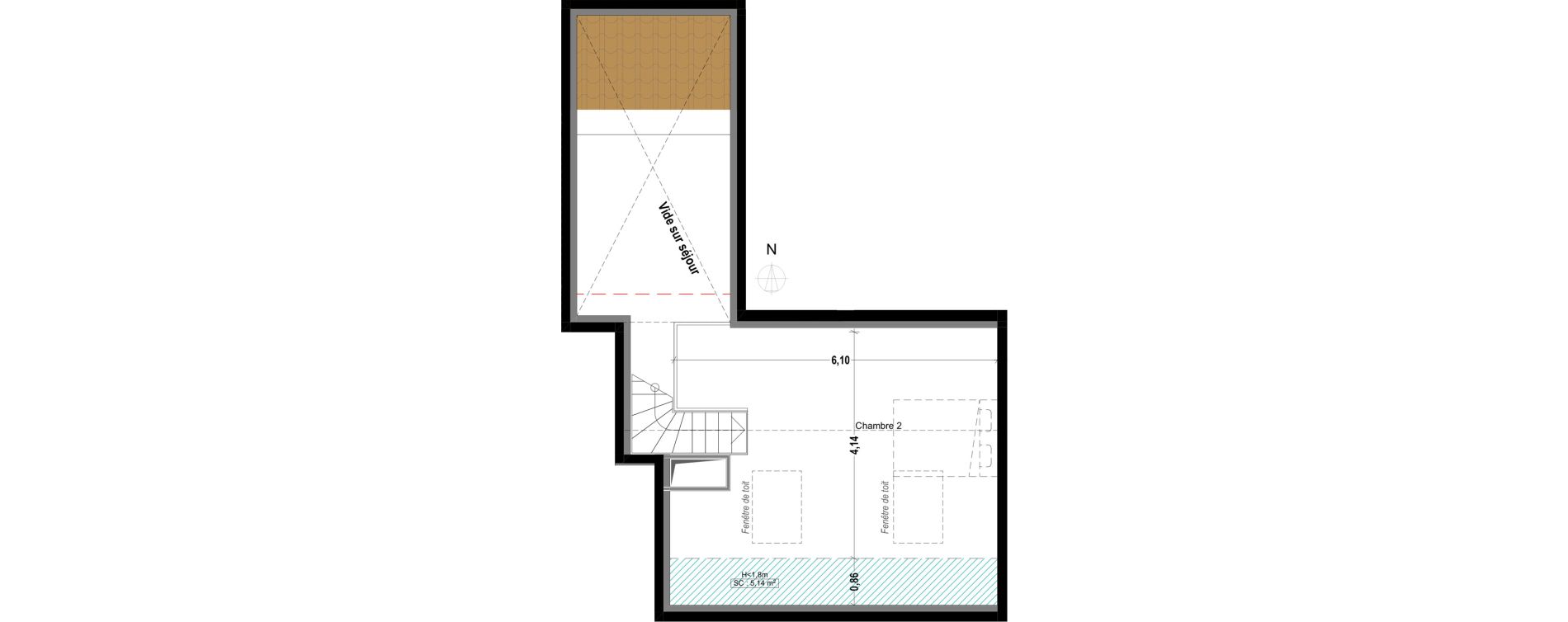 Duplex T3 de 67,02 m2 &agrave; Cogolin Centre