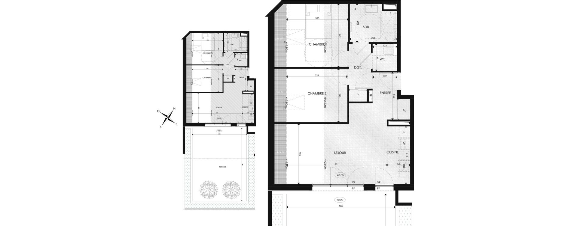 Appartement T3 de 58,93 m2 &agrave; Draguignan Pierre de la f&eacute;e - morgay