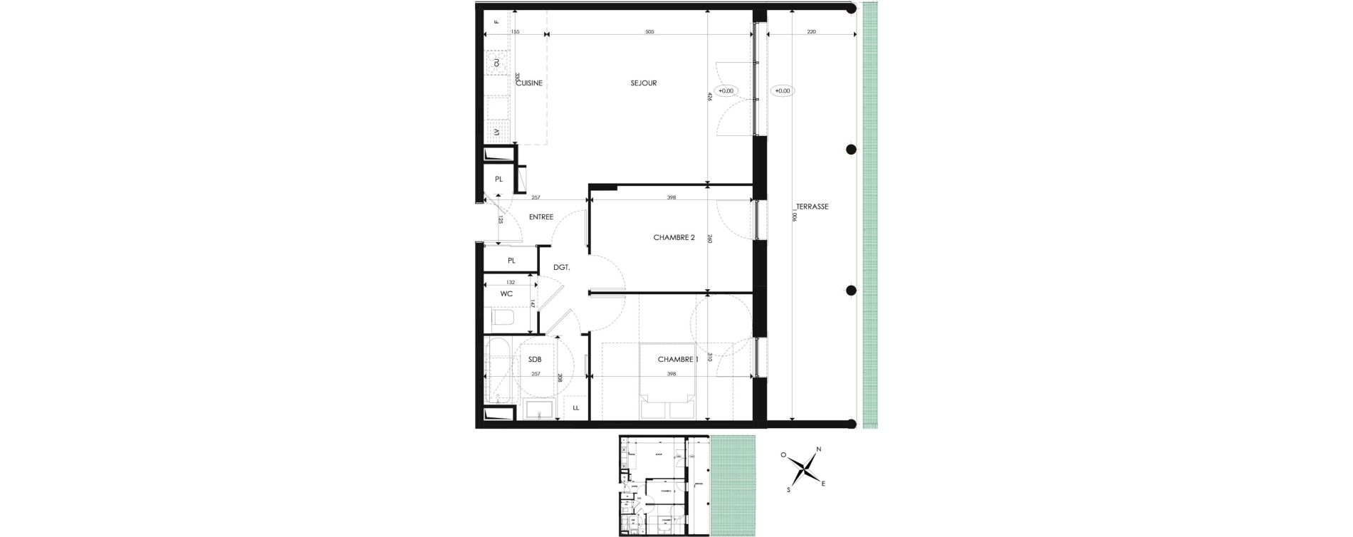 Appartement T3 de 64,54 m2 &agrave; Draguignan Pierre de la f&eacute;e - morgay