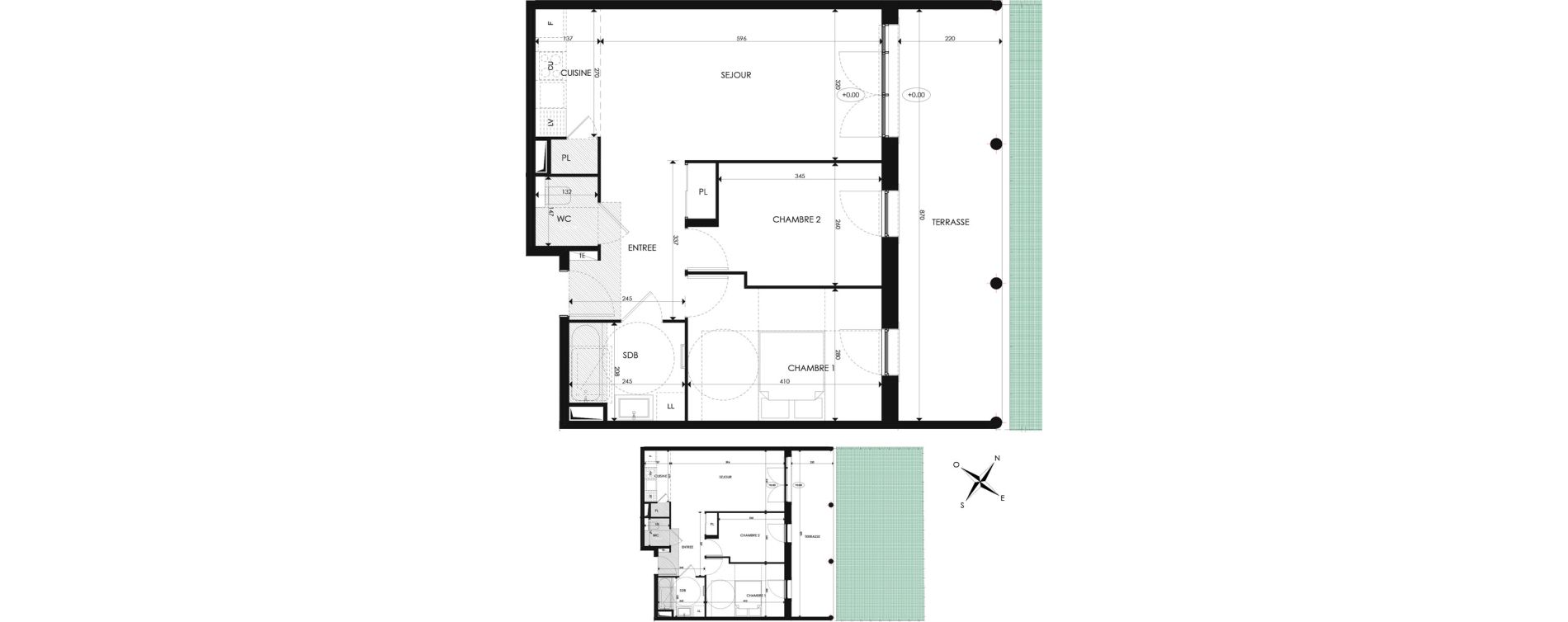 Appartement T3 de 59,27 m2 &agrave; Draguignan Pierre de la f&eacute;e - morgay