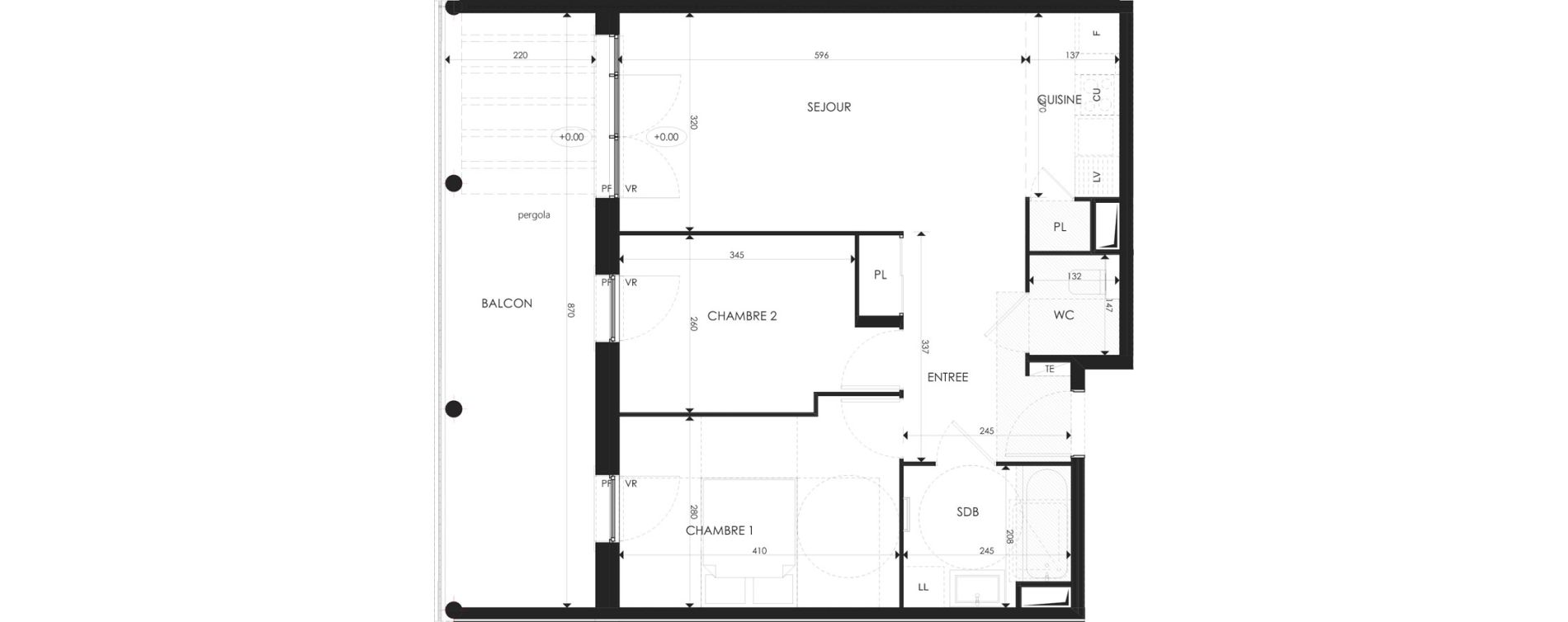 Appartement T3 de 59,19 m2 &agrave; Draguignan Pierre de la f&eacute;e - morgay