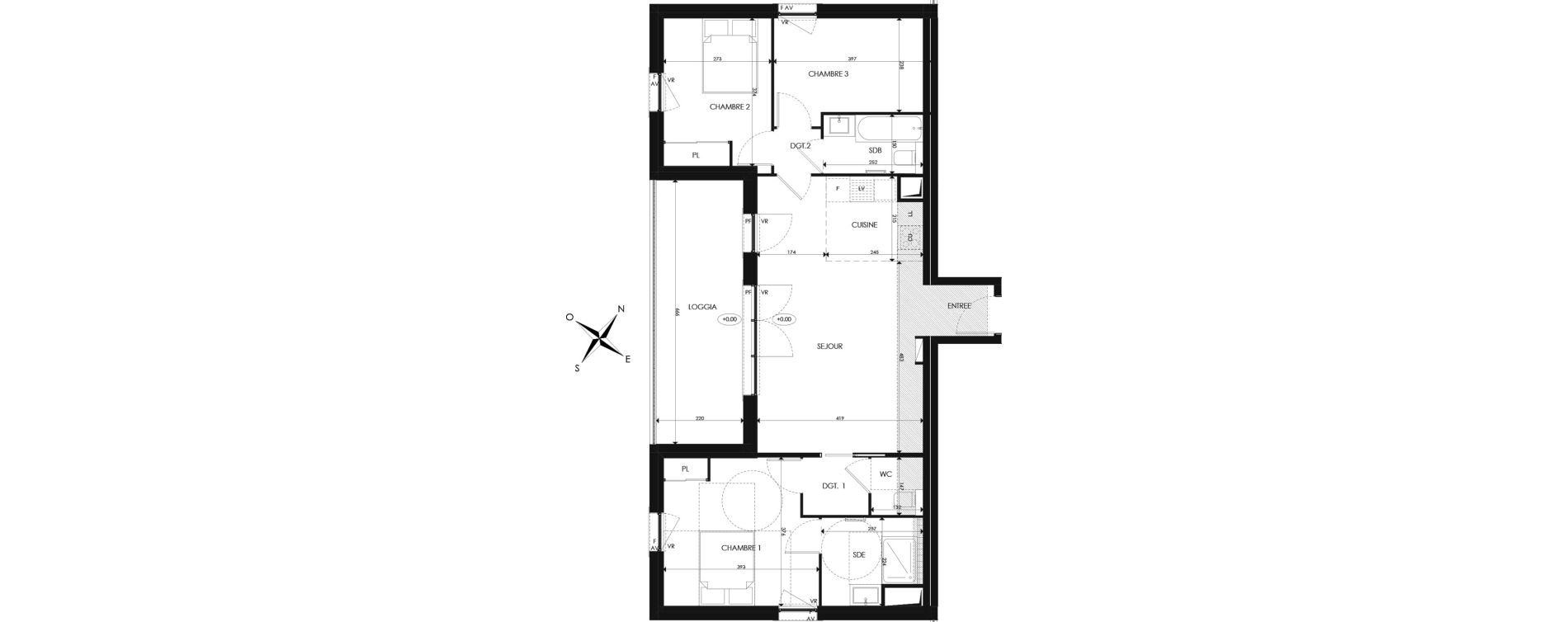 Appartement T4 de 79,94 m2 &agrave; Draguignan Pierre de la f&eacute;e - morgay