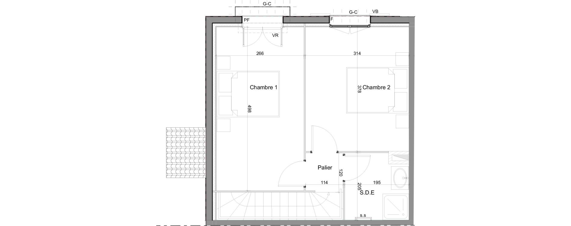 Duplex T3 de 60,70 m2 &agrave; Draguignan Les n&eacute;gadis