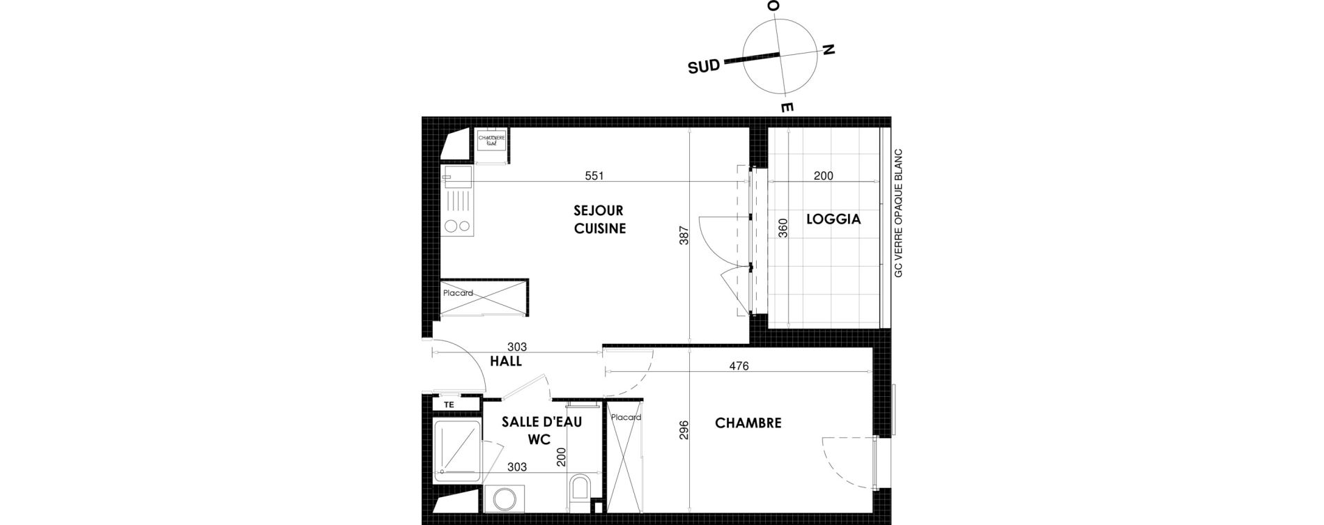 Appartement T2 de 43,10 m2 &agrave; Draguignan Centre
