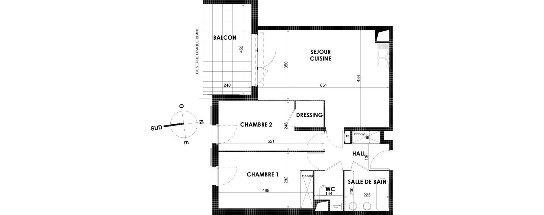 Appartement T3 de 65,41 m2 &agrave; Draguignan Centre