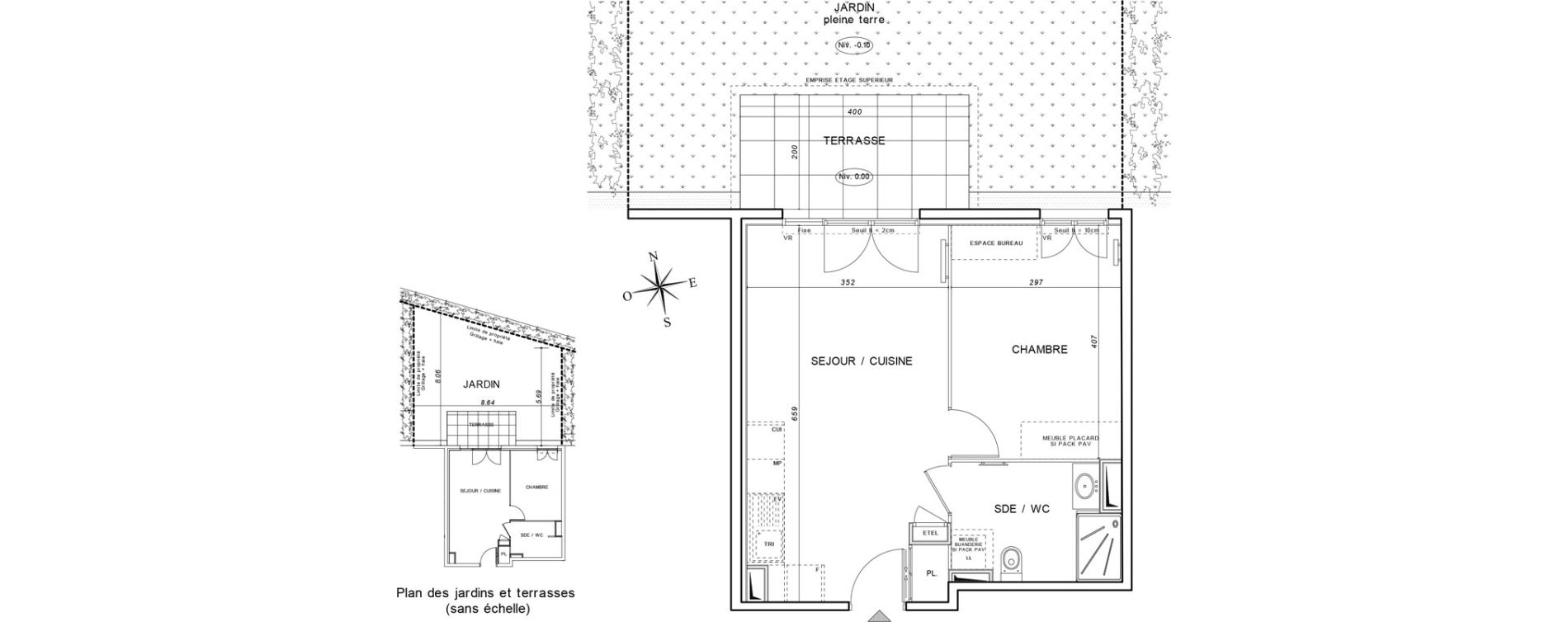 Appartement T2 de 40,58 m2 &agrave; Draguignan Collettes