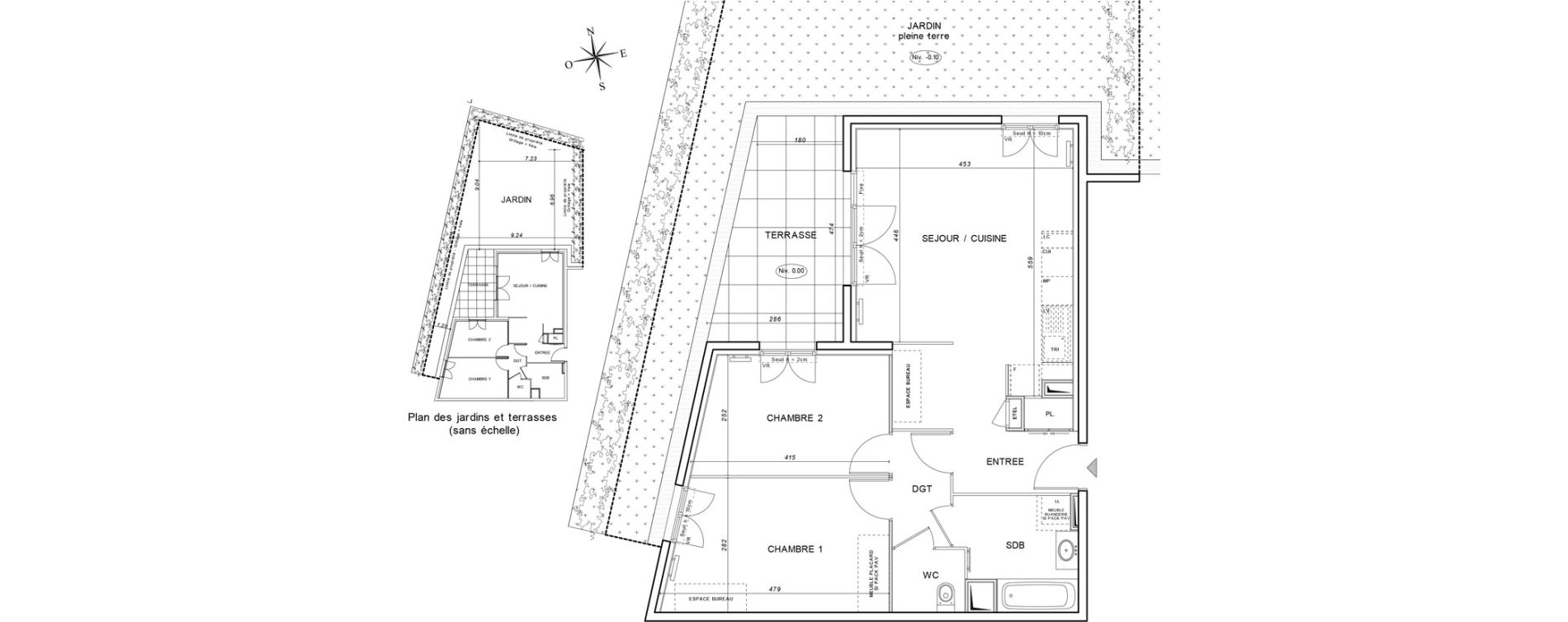 Appartement T3 de 62,80 m2 &agrave; Draguignan Collettes