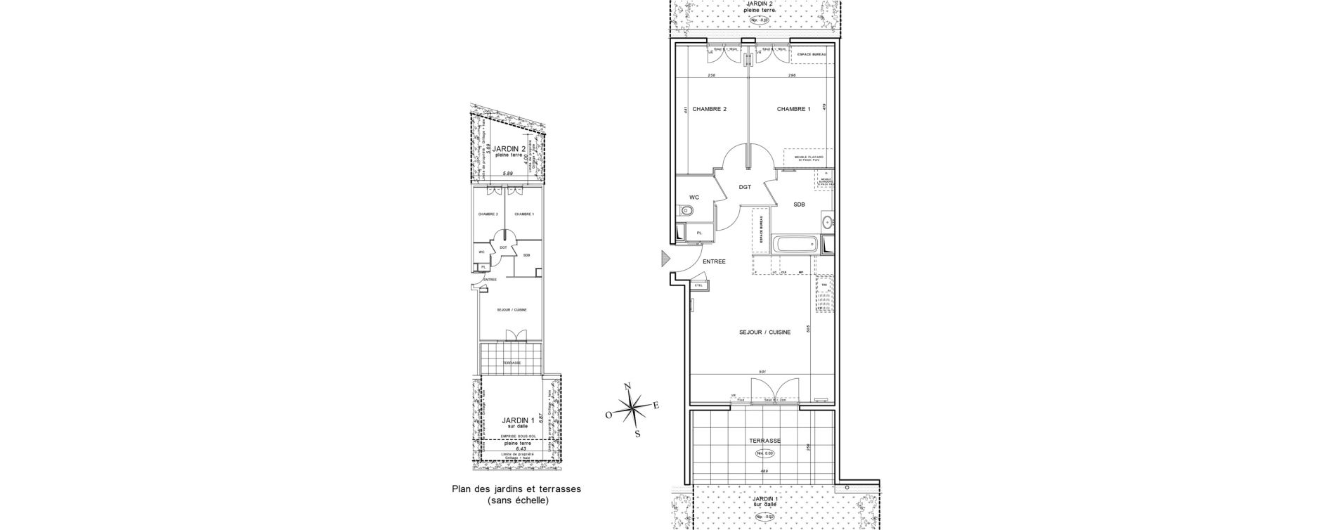 Appartement T3 de 63,51 m2 &agrave; Draguignan Collettes