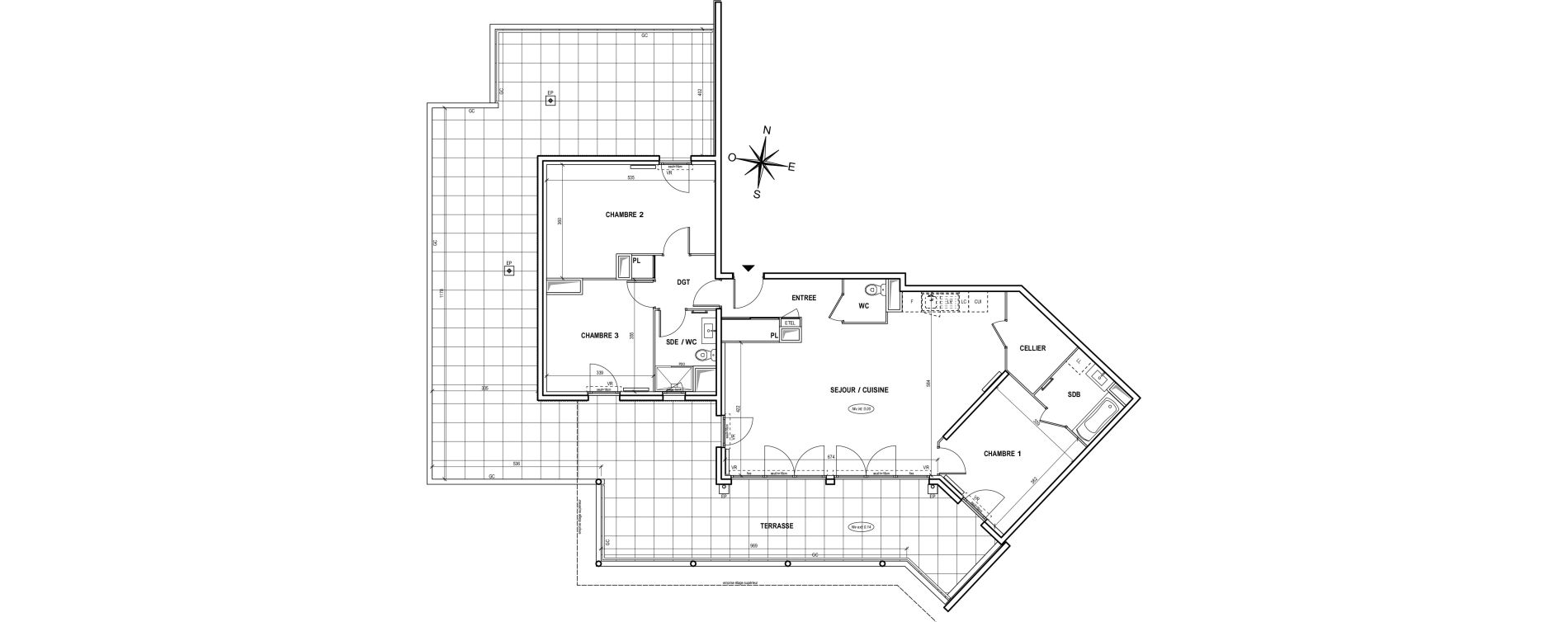 Appartement T4 de 106,70 m2 &agrave; Fr&eacute;jus Centre