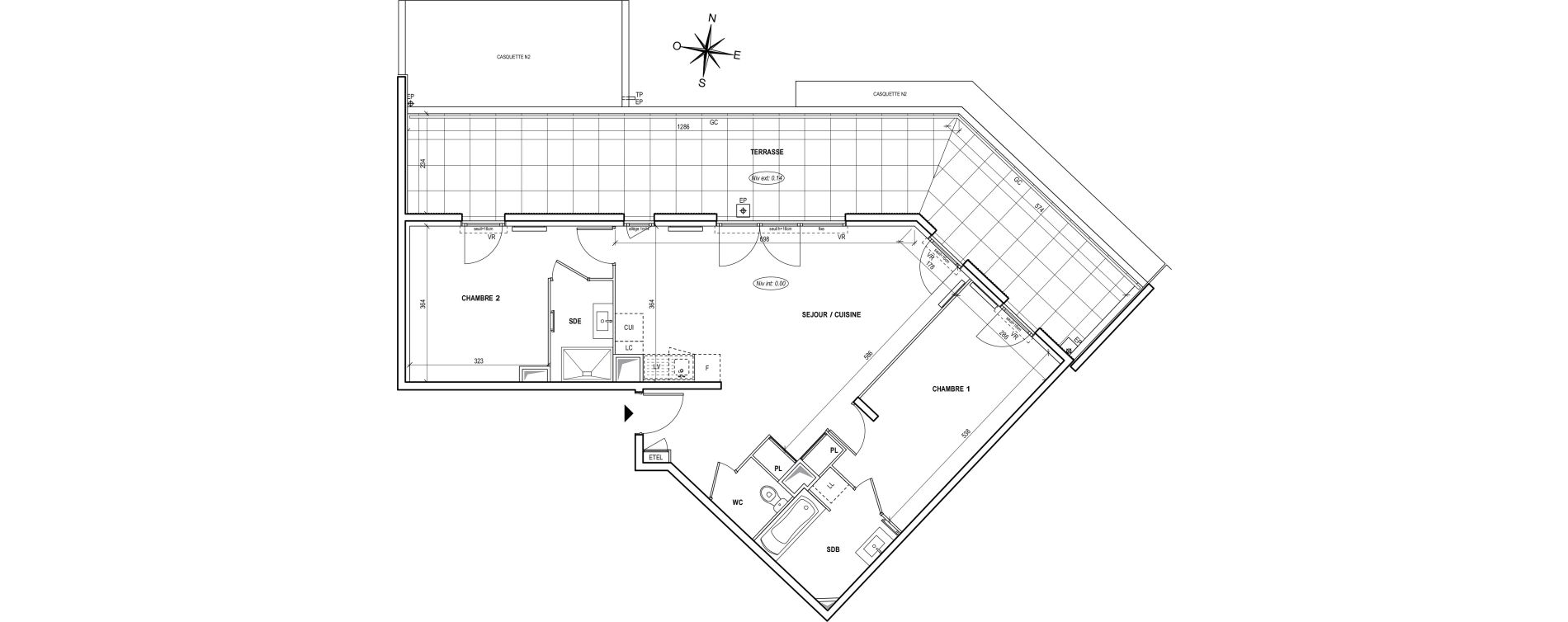 Appartement T3 de 74,65 m2 &agrave; Fr&eacute;jus Centre