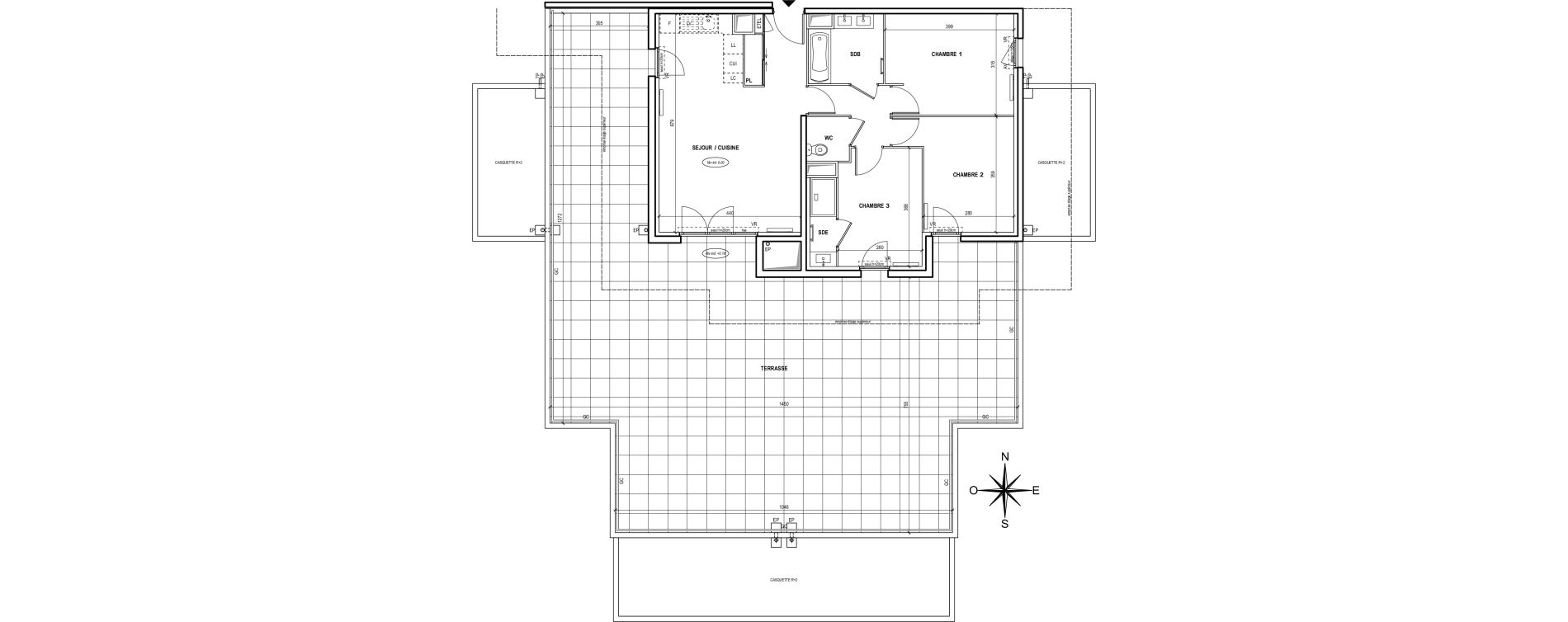 Appartement T4 de 74,70 m2 &agrave; Fr&eacute;jus Centre