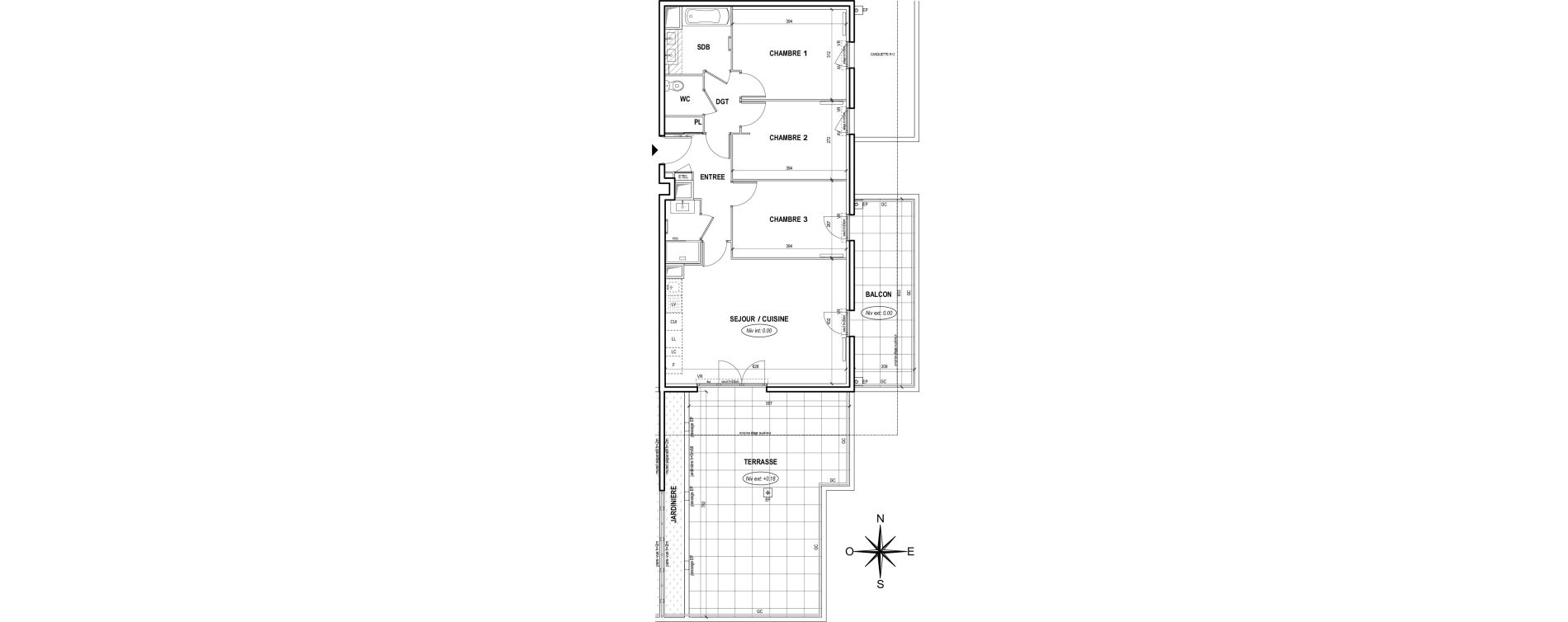 Appartement T4 de 75,53 m2 &agrave; Fr&eacute;jus Centre