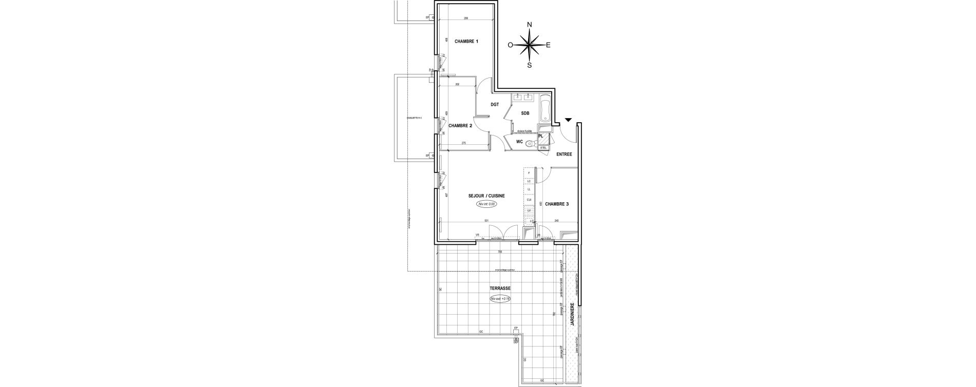 Appartement T4 de 73,20 m2 &agrave; Fr&eacute;jus Centre