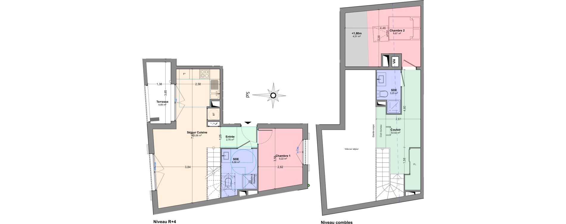 Appartement T3 de 70,26 m2 &agrave; Fr&eacute;jus Centre - vieille ville