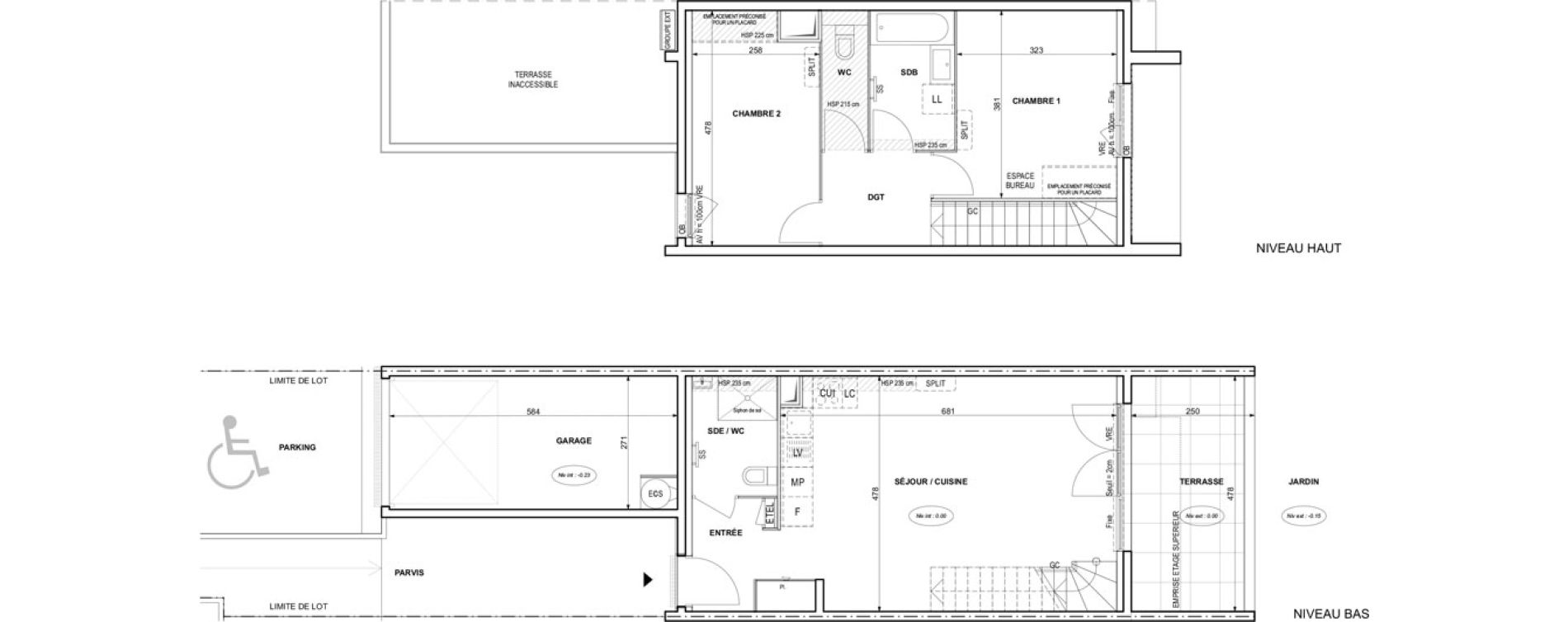 Villa T3 de 73,84 m2 &agrave; Fr&eacute;jus Reyran