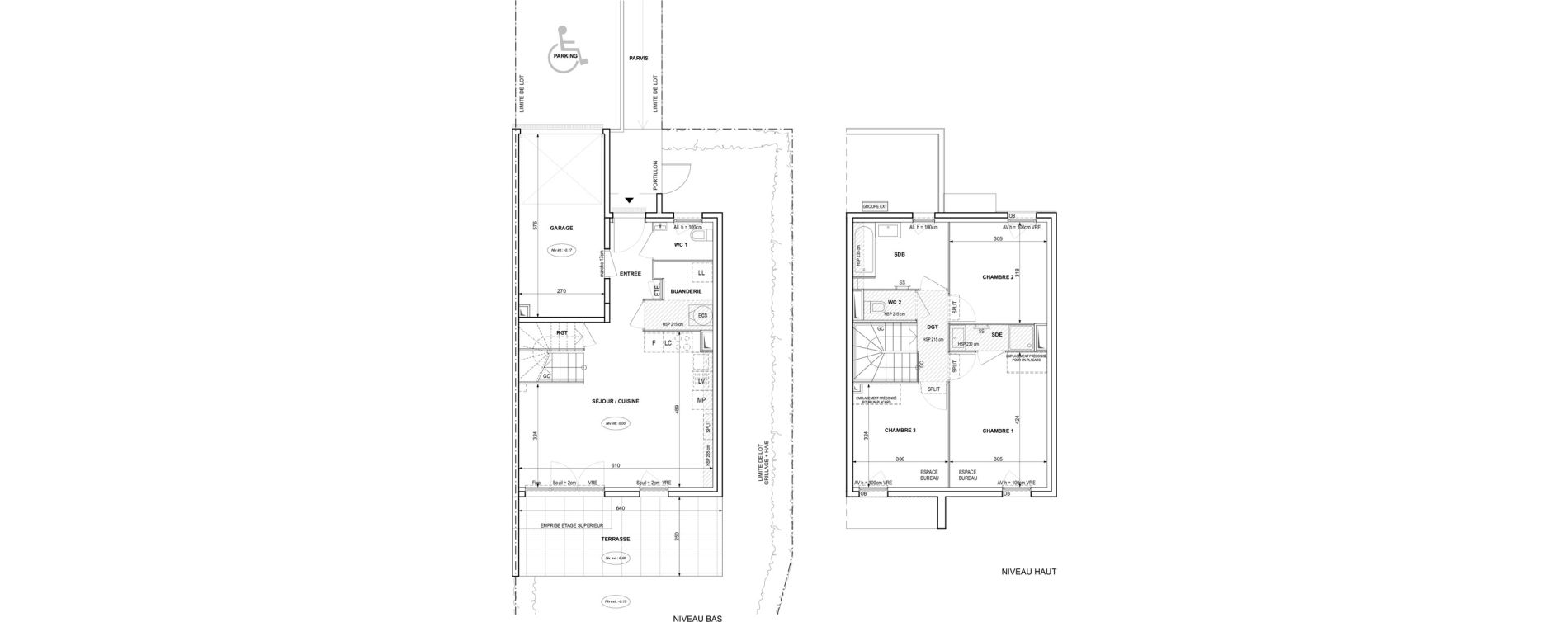 Villa T4 de 82,80 m2 &agrave; Fr&eacute;jus Reyran