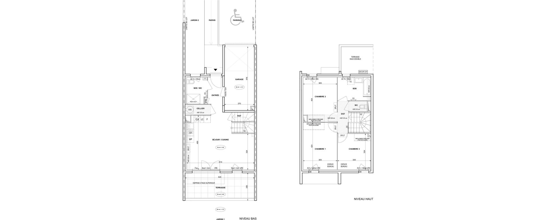 Villa T4 de 83,16 m2 &agrave; Fr&eacute;jus Reyran