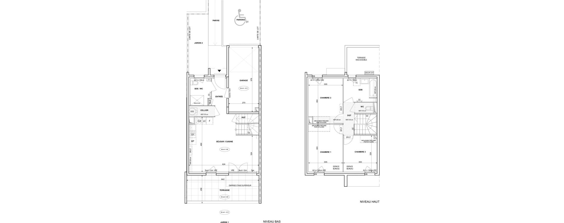 Villa T4 de 83,76 m2 &agrave; Fr&eacute;jus Reyran