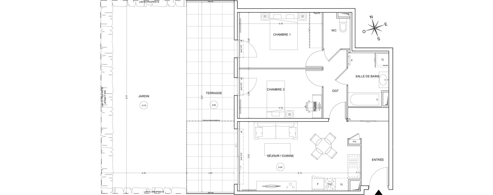 Appartement T3 de 60,98 m2 &agrave; Fr&eacute;jus Centre